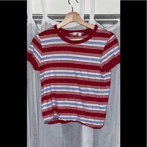 lined t-shirt